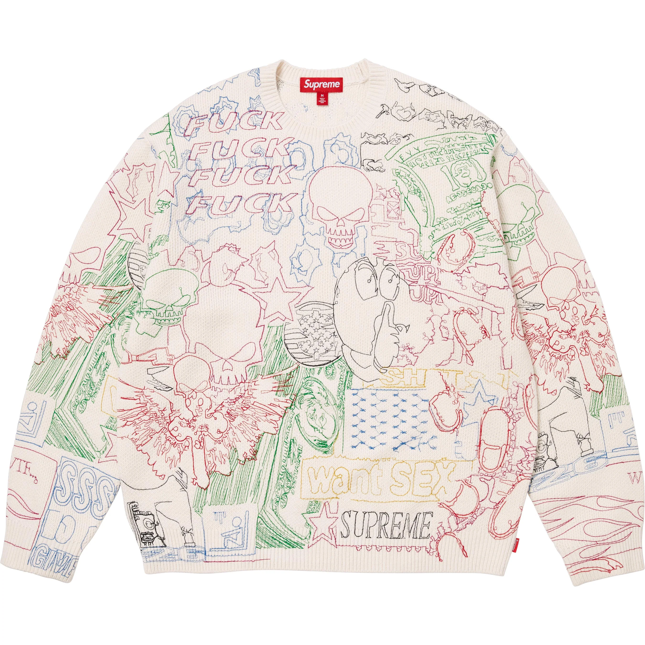 Collage Embroidered Sweater view 4